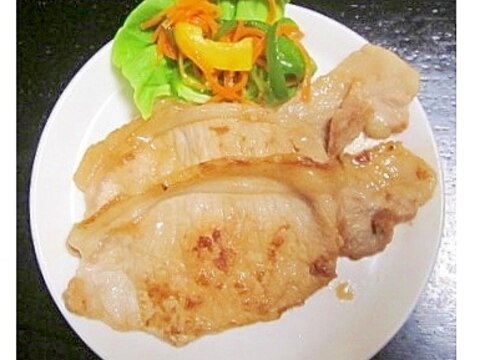 豚ヒレ肉の生姜焼き